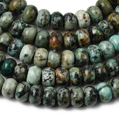 Natural African Turquoise(Jasper) Beads Strands G-A280-A23-02-1