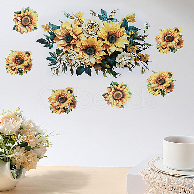 Sunflower Self-Adhesive PVC Wall Stickers STIC-WH20002-25-1
