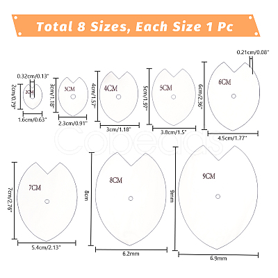 1 Set Transparent Acrylic Molds DIY-UN0006-31-1