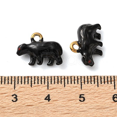 304 Stainless Steel Enamel Pendants SA-L002-05G-1