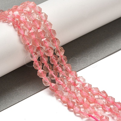Cherry Quartz Glass Beads Strands G-K382-A05-01-1