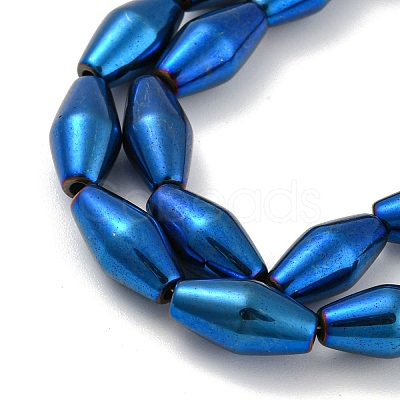 Electroplated Synthetic Magnetic Hematite Beads Strands G-Z032-B01-02C-1
