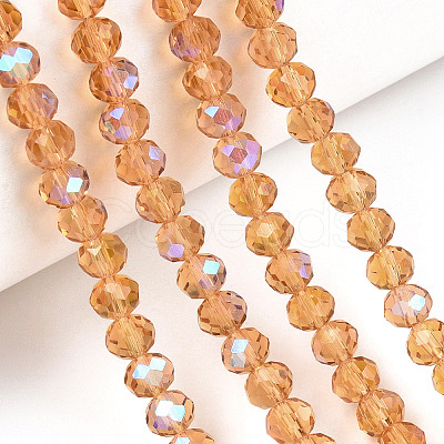 Electroplate Glass Beads Strands EGLA-A034-T8mm-L23-1
