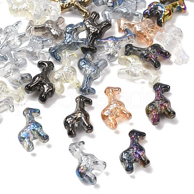 Electroplate Glass Beads EGLA-L048-04-1