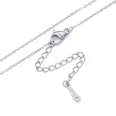 Non-Tarnish 304 Stainless Steel Cable Chains Necklace for Men Women NJEW-N050-A03-S12-1