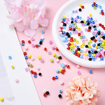 108G 9 Colors Glass Seed Beads SEED-YW0002-70-1