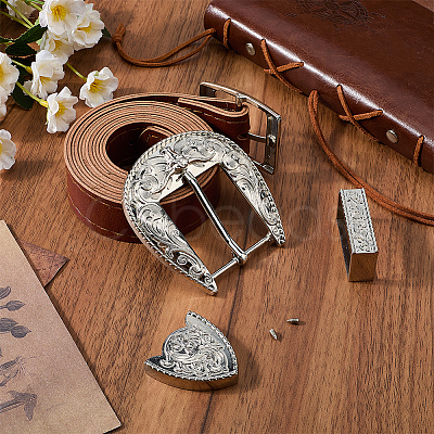 Belt Zinc Alloy Buckle Sets FIND-WH20023-057P-1
