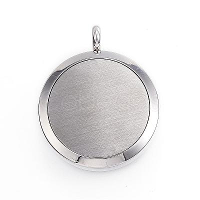 316 Surgical Stainless Steel Diffuser Locket Pendants STAS-H342-06P-1