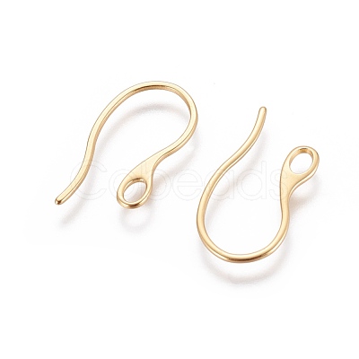 304 Stainless Steel Earring Hooks X-STAS-E464-04G-1