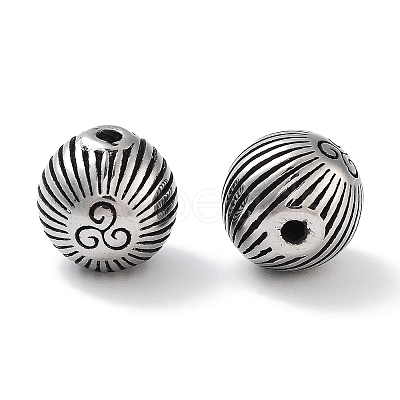 304 Stainless Steel Beads Hand Polished STAS-M057-31AS-1
