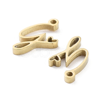 304 Stainless Steel Charms STAS-M327-02G-G-1