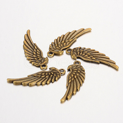 Tibetan Style Alloy Pendants TIBEP-60559-AB-FF-1