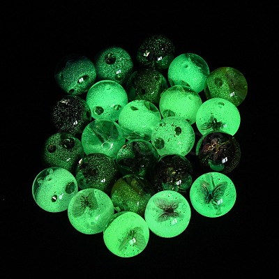 Luminous Transparent Resin Beads RESI-C073-04-1