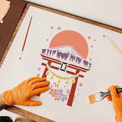 Plastic Reusable Drawing Painting Stencils Templates DIY-WH0202-276-1