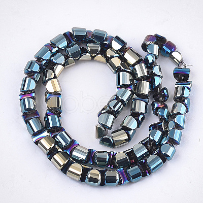 Electroplate Glass Beads Strands EGLA-S179-01B-A01-1