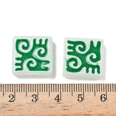 Dyed & Heated Baking Paint Glass Beads LAMP-D004-03C-1
