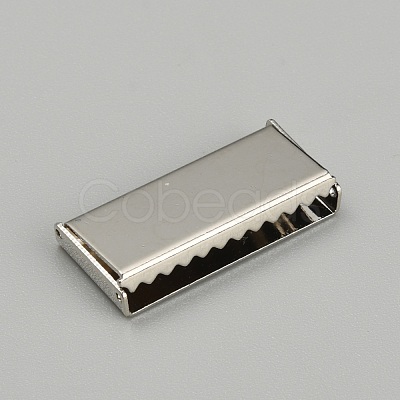 Zinc Alloy Ribbon Crimp Ends FIND-WH0126-13F-P-1
