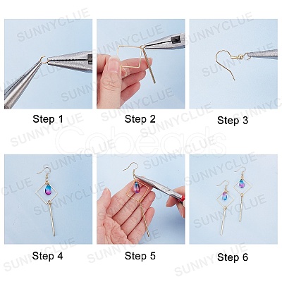 Teardrop Charm Jewelry Set DIY Making Kit DIY-SC0017-59-1
