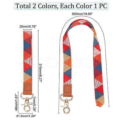 2Pcs 2 Style Polyester Cord Mobile Accessories MOBA-GA0001-02-1