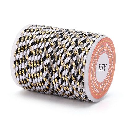 4-Ply Polycotton Cord with Metallic Thread X1-OCOR-Z003-D38-1