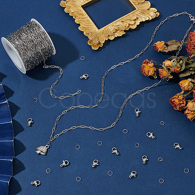316L Surgical Stainless Steel Chains DIY-UN0006-35B-1