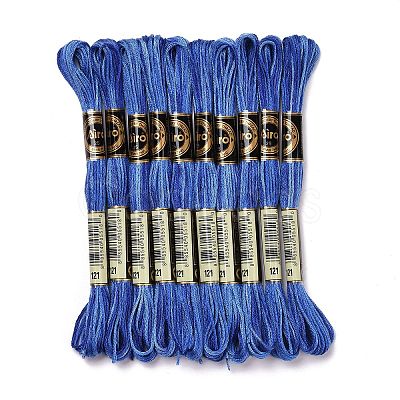 10 Skeins 6-Ply Polyester Embroidery Floss OCOR-K006-A21-1