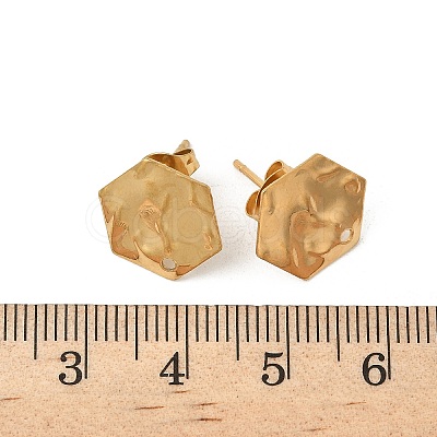 304 Stainless Steel Stud Earring Finding STAS-V015-31B-G-1