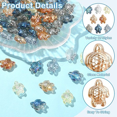 80Pcs 8 Colors Electroplate Glass Beads EGLA-YW0005-39-1