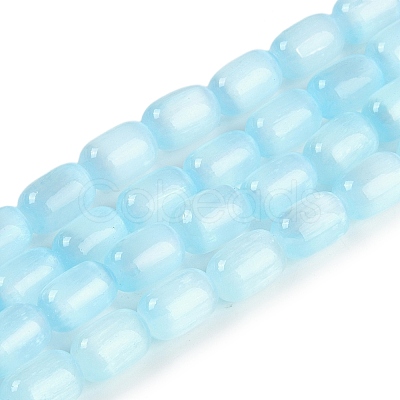 Natural Selenite Beads Strands G-F750-15-1