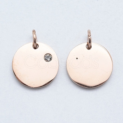 316 Surgical Stainless Steel Pendants STAS-J038-06RG-1