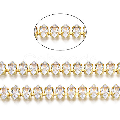 Horse Eye Cubic Zirconia Strass Chains CHC-N020-08-1