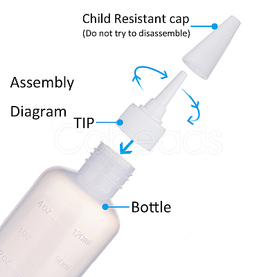 120ml Plastic Glue Bottles TOOL-BC0008-26-1