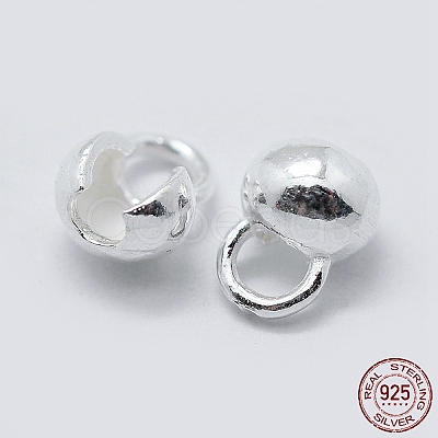 Sterling Silver Bead Tips Knot Covers X-STER-K171-48S-1