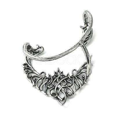 316 Surgical Stainless Steel Cuff Earrings EJEW-E300-05AS-01-1