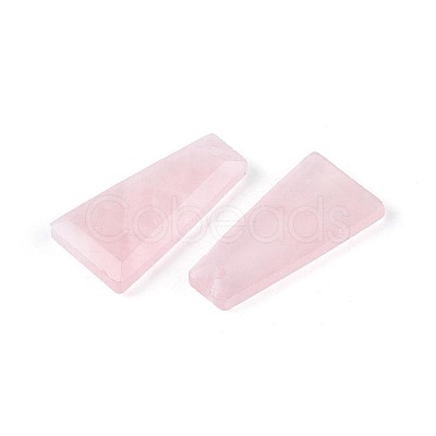 Natural Rose Quartz Pendants G-Q601-10E-1