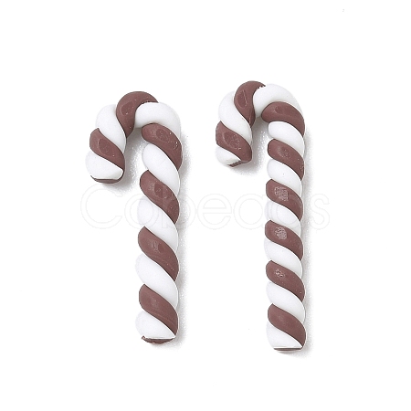 Christmas Candy Cane Handmade Polymer Clay Beads CLAY-P005-03A-04-1