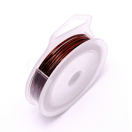 Round Copper Craft Wire CWIR-WH0001-0.5mm-10-1