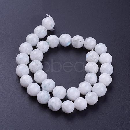 Natural Rainbow Moonstone Bead Strands G-G970-37-12mm-1