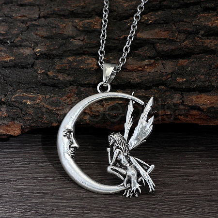 Tibetan Style Zinc Alloy Pendant Necklaces for Women FS-WGBD114-03-1