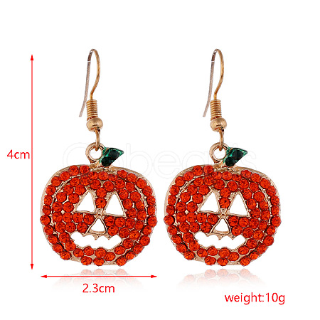 Halloween Theme Alloy Dangle Earrings FS-WG50C46-15-1