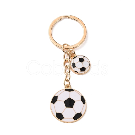 Football Theme Alloy & Enamel Keychains AL-A001-01E-G-1