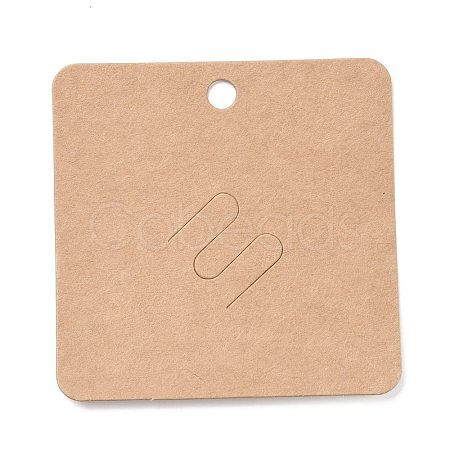 Blank Kraft Paper Broochs Display Cards CDIS-G005-08-1