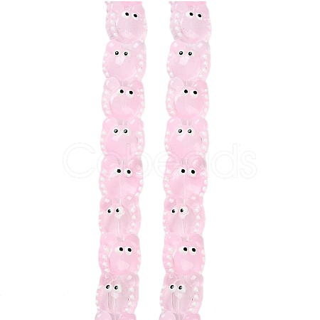 Transparent Glass Beads Strands LAMP-L078-010F-1