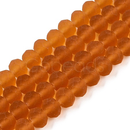 Transparent Glass Beads Strands X-EGLA-A044-T8mm-MD04-1