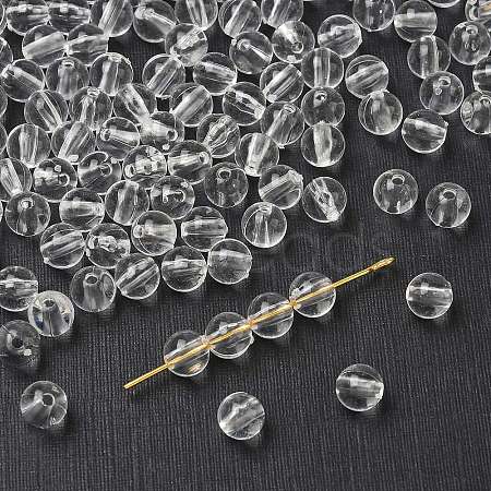 Transparent acrylic beads X-PL526_6MM-1