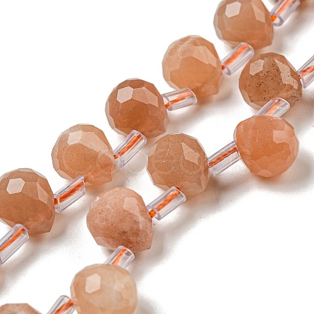 Natural Sunstone Beads Strands G-H297-B14-02-1