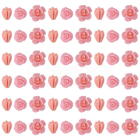 60Pcs 3 Styles Dyed Synthetic Coral Carved Beads CORA-SC0001-21A-1