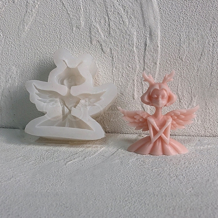 Angel & Fairy Candle Bust Portrait Silicone Molds DIY-L072-010A-1