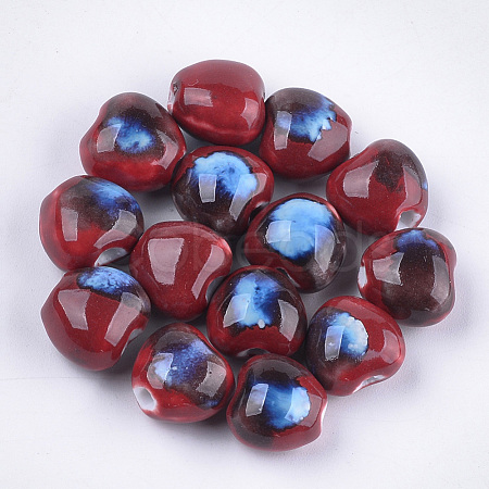 Handmade Porcelain Beads PORC-S498-15B-03-1