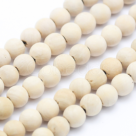 Natural Wood  Beads Strands X-WOOD-P011-07-8mm-1